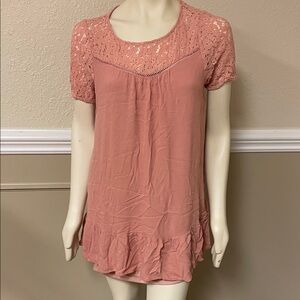 Entro Blush Lace  Mini Dress Size Medium